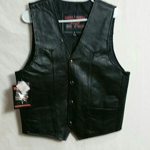 Bike star Men New SMALL  Genuine leather vest